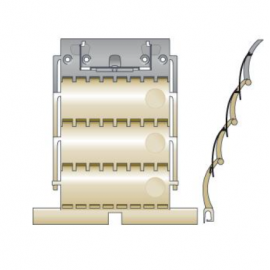 Attache rigide pour volet roulant CLICKSUR de Somfy - 3 maillons - Lame 8