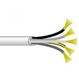 Câble H05WF Somfy - 5x0.75mm² - Rouleau de 50m - Blanc