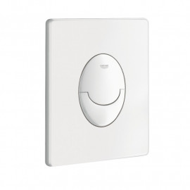 Plaque de commande double touche Skate Air Grohe - Gamme professionnelle - ABS - Blanc