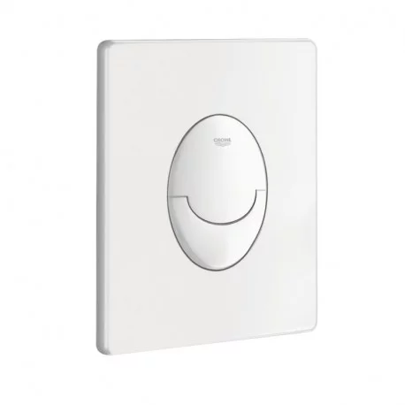 Plaque de commande double touche Skate Air Grohe - Gamme professionnelle - ABS - Blanc