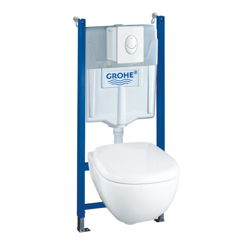 GROHE - Plaque de commande WC SKATE AIR, double touche ou interrompable, pour mécanisme pneumatique, montage horizontal, 156 x 197 mm, en ABS, chromé Réf. 38506000