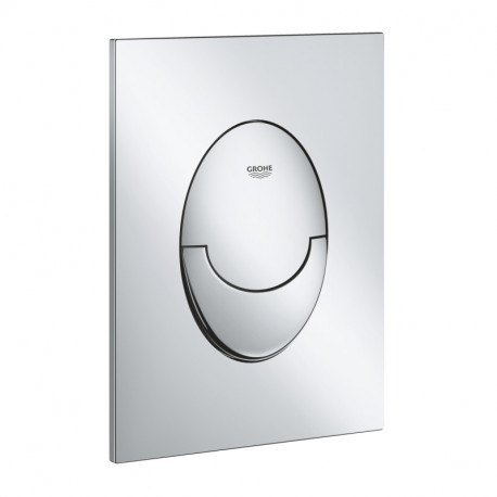 Plaque de commande double touche Skate Air Grohe - Vertical - Gamme professionnelle - ABS - chromé