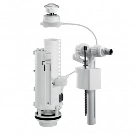 Ensemble de chasse à câble Optima 50/ Compact 95L Siamp - Mécanisme + robinet flotteur - 3,5 l/s - Double volume