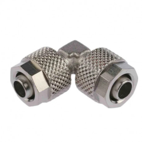 Lot de 5 adaptateurs tube à tube coudés RS PRO - ø8mm - Acier
