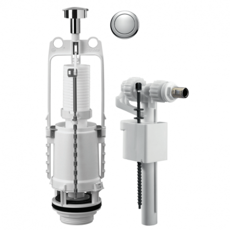 Ensemble de chasse à étrier Switch 22 / Compact 95L Siamp - Mécanisme + robinet flotteur - 2.8 l/s - Simple volume