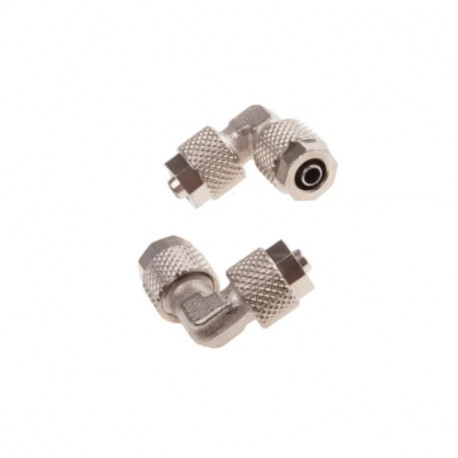Lot de 5 adaptateurs tube à tube coudés RS PRO - ø6mm - Acier