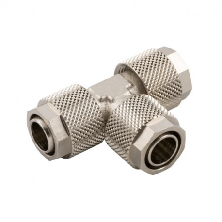 Adaptateur tube à tube en Té RS PRO - ø8mm - Laiton