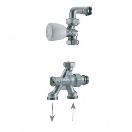 Robinet monotube à 4 voies Giacomini - R436-1TG
