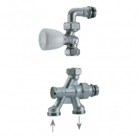 Robinet monotube à 4 voies Giacomini - R436-2TG