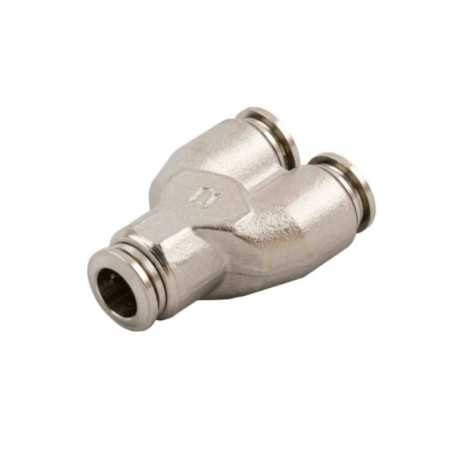 Lot de 10 adaptateurs tuyau à tuyau en Y RS PRO - ø6mm vers ø6mm vers ø13,5mm - Laiton