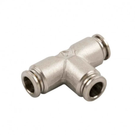 Lot de 10 adaptateurs tube à tube en Té RS PRO - Push-in - ø10mm vers ø10mm