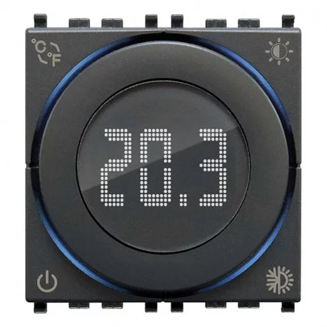 Thermostat roulette IoT 2M Vimar - Gris