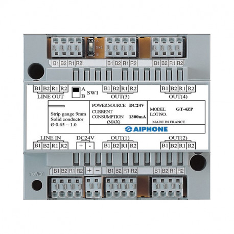 Distributeur d'étages 4 directions Aiphone - pour alimentation 24 V DC
