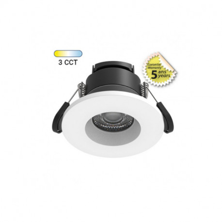 Spot LED CCT BBC Miidex - 6W - Gradable 2700K/3000K/4000K - Blanc