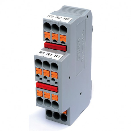Connecteur de distribution RAIL - DIN 1module 2E/2X5S