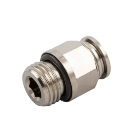 Lot de 10 adaptateurs droits filetés hydrauliques RS PRO - G 1/8 Mâle - 6mm