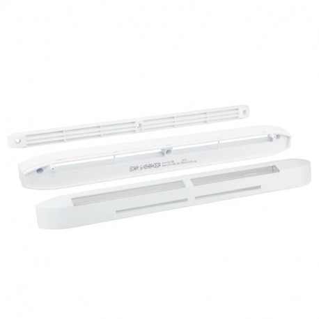 Entrée d'air hygroréglable acoustique ECA-HY RA - 5 à 45 m3/h - 39 dB - Blanc - Avec rallonge acoustique