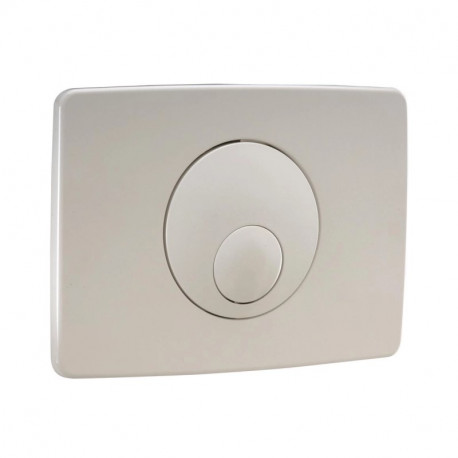Plaque de commande double volume Nicoll - Avec boutons ronds - ASA - Blanc