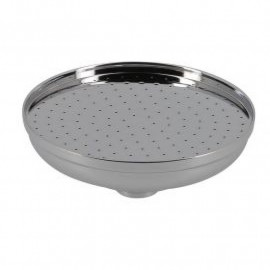 Pomme de douche Hydrosenso Nicoll - Ø 120mm - 13.2L/min - Laiton - Inox