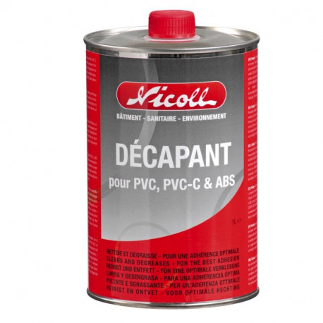 Décapant cétonique pour PVC Nicoll - Pot de 1 L