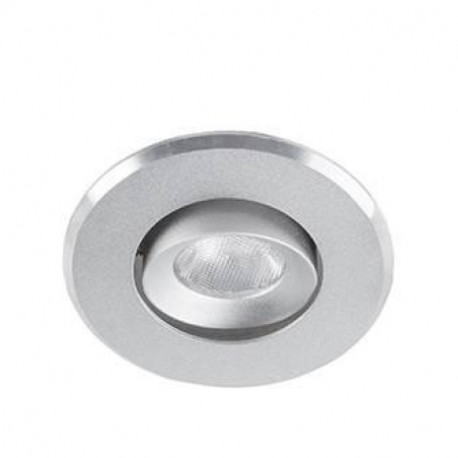 Spot encastré rond orientable Lasy RX Indigo - 1W - 3000K - 90Lm - IP44 - Blanc mat