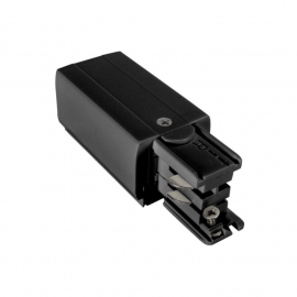 Alimentation droite pour rail Indigo - Noir