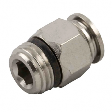 Lot de 10 adaptateurs droits filetés hydrauliques RS PRO - 1/4 Mâle - 4mm