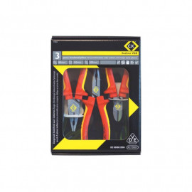 Jeu de 3 pinces Redline VDE CK outillage - 1000V