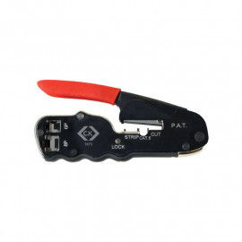 Pince à sertir compacte pour connecteurs modulaires CK outillage