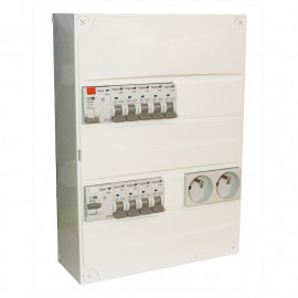 Coffret logement monté et câblé TAMC Digital Electric - 13 modules - 2 rangées - sans chauffage - pour T1/T2