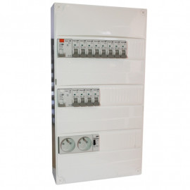 Coffret logement monté et câblé TAMC Digital Electric - 13 modules - 3 rangées - avec chauffage - pour T1/T2