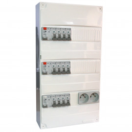 Coffret logement monté et câblé TAMC Digital Electric - 13 modules - 3 rangées - sans chauffage - pour T3/T4