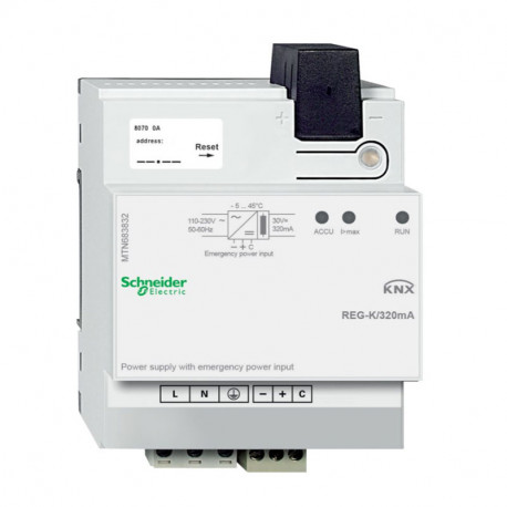 Alimentation KNX Schneider Electric - 320mA - avec entrée d'alimentation auxiliaire