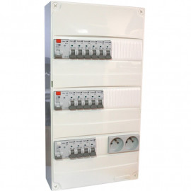Coffret logement monté et câblé TAMC Digital Electric - 13 modules - 3 rangées - sans chauffage - pour T4/T5