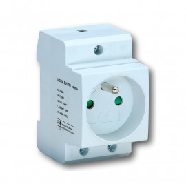 Prise modulaire simple Digital Electric - 2P+T - 16A - Blanche