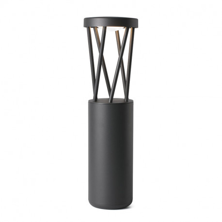 Lampe balise extérieure Twist Faro - IP65 - 10W - 3000K - Gris foncé