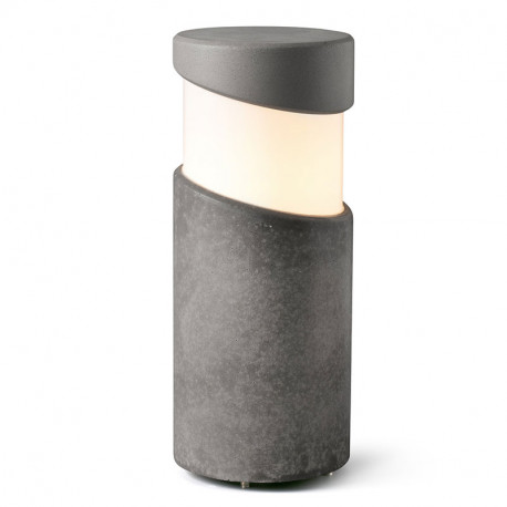 Balise ciment Block Faro - IP65 - E27 - Gris foncé - Sans ampoule