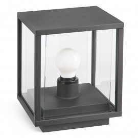 Borne extérieure Nala Faro - IP54 - E27 - Gris foncé - Sans ampoule - H 220mm