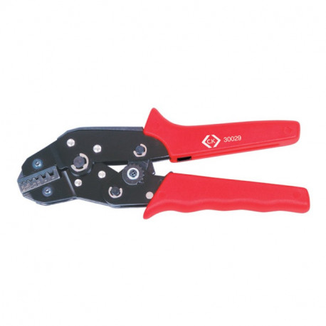 Pince à sertir à cliquet pour embouts de câbles CK outillage - Acier Carbone - 190mm - 0.25-6mm²
