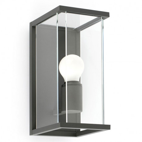 Borne extérieure Nala Faro - IP54 - E27 - Gris foncé - Sans ampoule - H 290mm