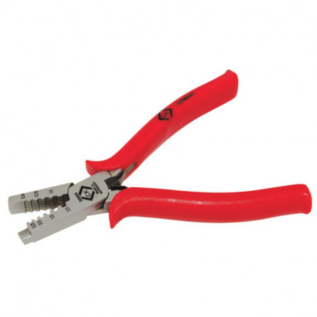 Pince à sertir pour embouts de câbles CK outillage - Acier Carbone - 145mm - 0.25-2.5mm²