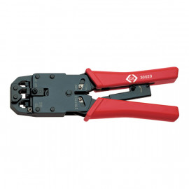 Pince à sertir à cliquet pour connecteurs modulaires CK outillage - Acier Carbone - 220mm