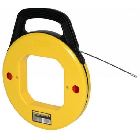 Aiguille tire-fils en nylon sous carter CK Outillage - 10 m - ø 4mm - rouge