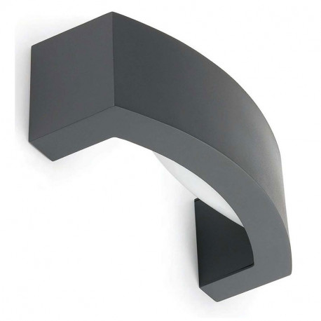 Applique murale Ancora Faro - IP44 - E27 - Gris foncé - Sans ampoule