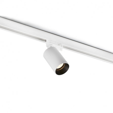 Projecteur blanc sur rail Stan Faro - IP20 - GU10 - Sans ampoule