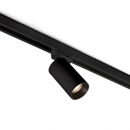 Projecteur noir sur rail Stan Faro - IP20 - GU10 - Sans ampoule