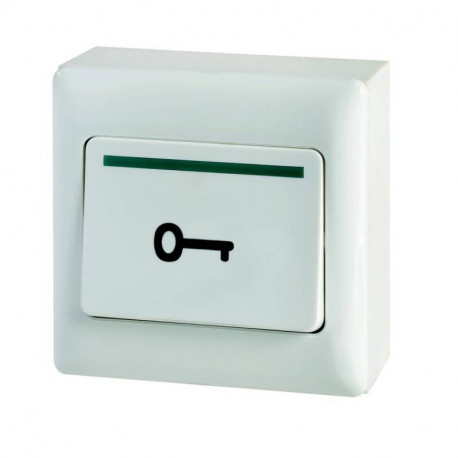 Bouton poussoir de sortie Aiphone - Saillie à double sécurités - Blanc