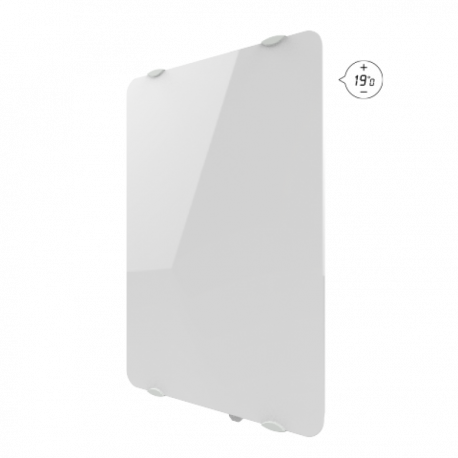 Radiateur vertical à inertie Campaver Ultime 3.0 Intuis Signature 1000W - Lys blanc
