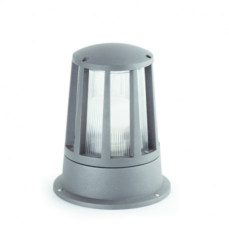 Lampe balise extérieure Surat Faro - IP54 - E27 - Gris foncé - Sans ampoule
