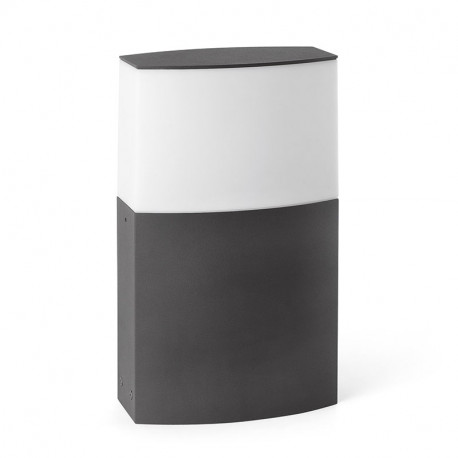 Borne Datna LED Faro - IP44 - E27 - Gris - Sans ampoule